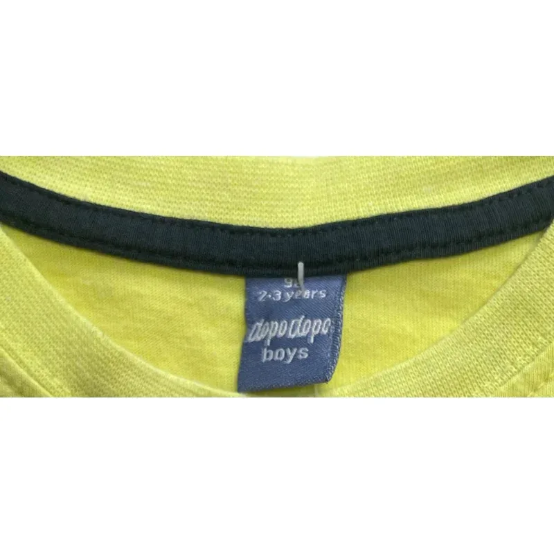 Tricou Bumbac DopoDopo galben Cu imprimeu pentru Baieti 98