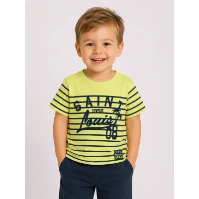 Tricou Bumbac DopoDopo galben Cu imprimeu pentru Baieti 98