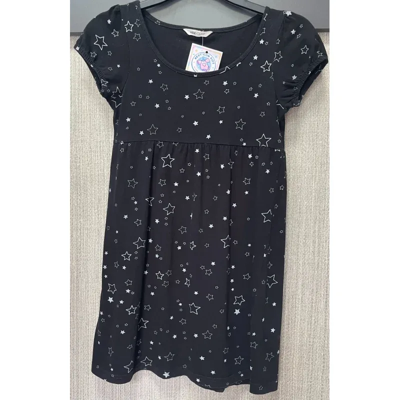 Rochie Bumbac H&M negru Cu imprimeu pentru Fete 158