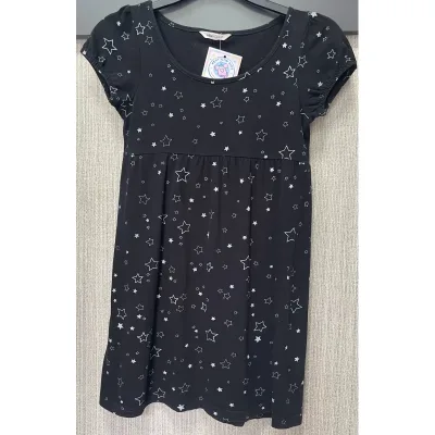 Rochie Bumbac H&M negru Cu imprimeu pentru Fete 158 foto 2