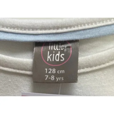 Tricou Bumbac Little Kids alb Cu imprimeu pentru Fete 128 foto 4