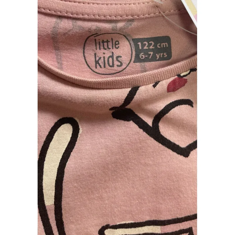 Tricou Bumbac Little Kids roz Cu imprimeu 122