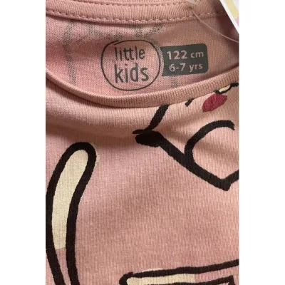 Tricou Bumbac Little Kids roz Cu imprimeu 122 foto 4