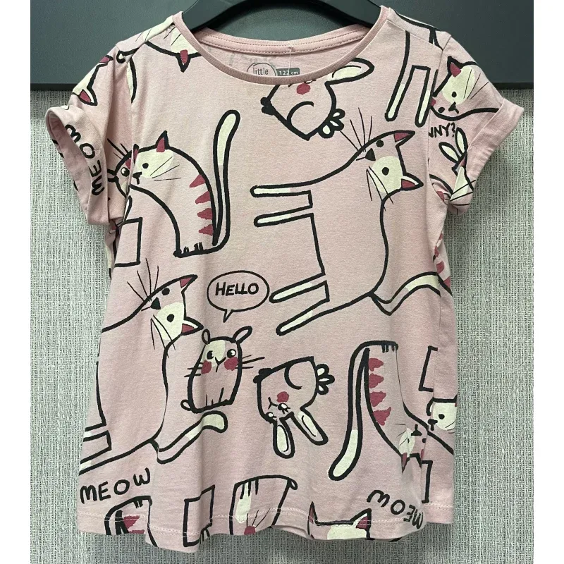Tricou Bumbac Little Kids roz Cu imprimeu 122