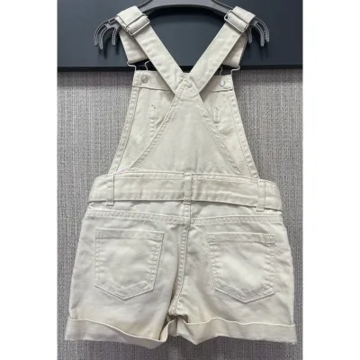 Salopeta Denim Denim Co crem pentru Fete 110 foto 3