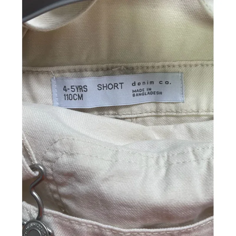 Salopeta Denim Denim Co crem pentru Fete 110