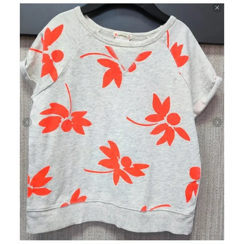 Bluza Bumbac crewcuts gri portocaliu Cu imprimeu pentru Fete 128