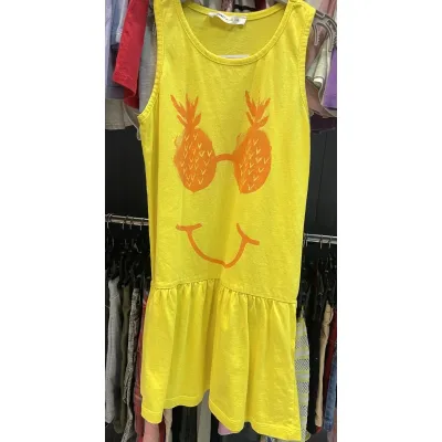 Rochie Bumbac KOTON KIDS Galben pentru Fete 110