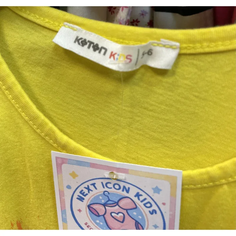 Rochie Bumbac KOTON KIDS Galben pentru Fete 110