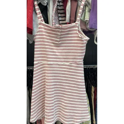Rochie Amestec materiale Fără brand Alb rosu pentru Fete 110