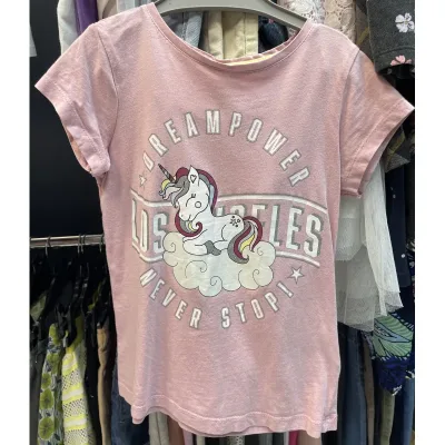 Tricou Bumbac Dopo Dopo Girls Roz Cu imprimeu pentru Fete 116