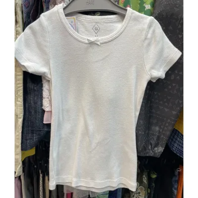 Tricou Bumbac TEX Alb pentru Fete 104