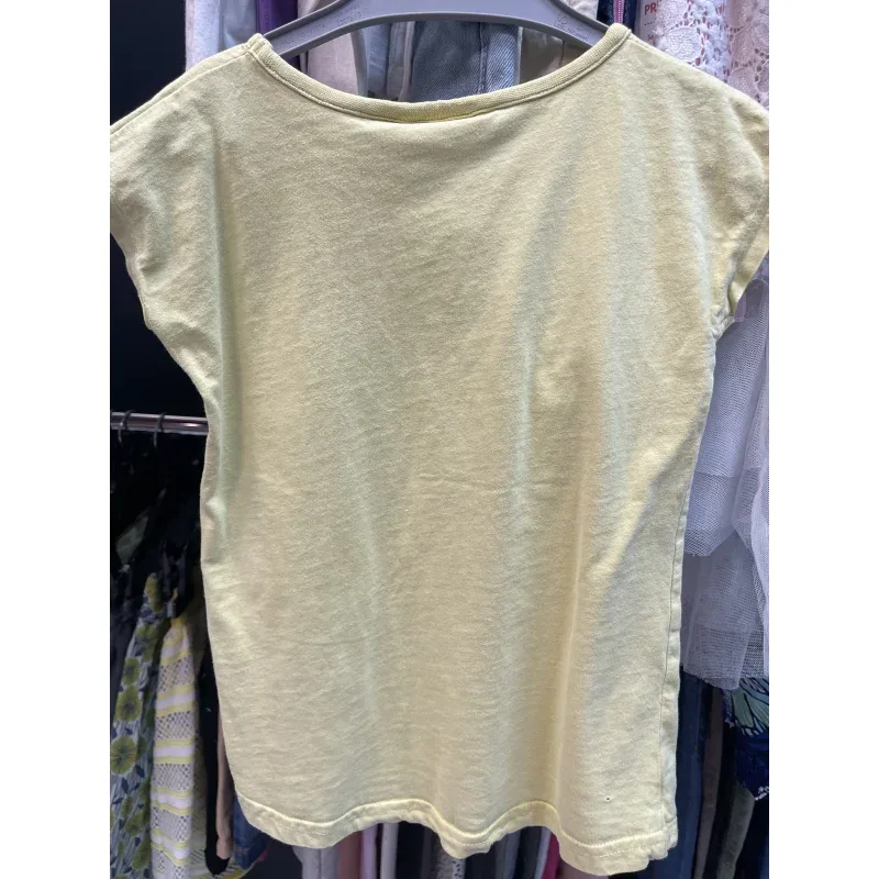 Tricou Bumbac Kids Galben Cu imprimeu pentru Fete
