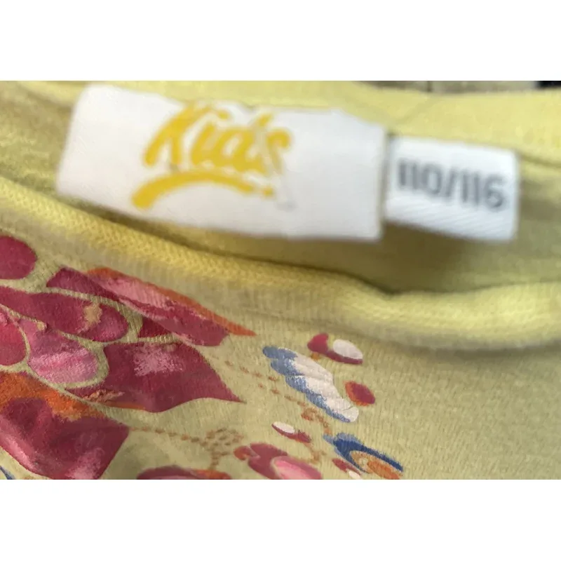 Tricou Bumbac Kids Galben Cu imprimeu pentru Fete
