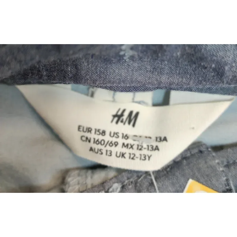 Pantalon Bumbac H&M Gri pentru Baieti 158