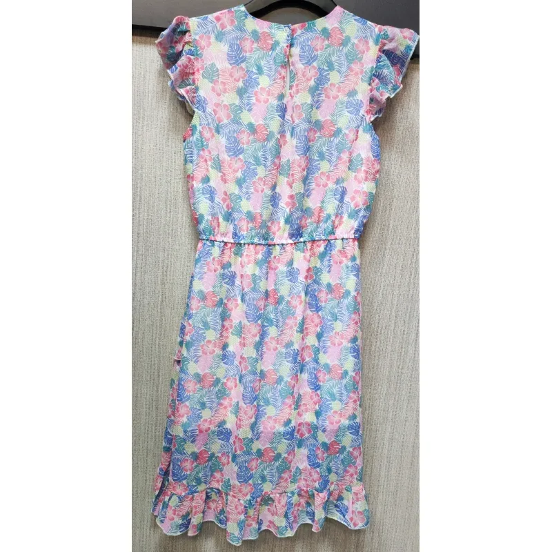 Rochie Amestec materiale Y.F.K. Multicolor Cu imprimeu pentru Fete 158