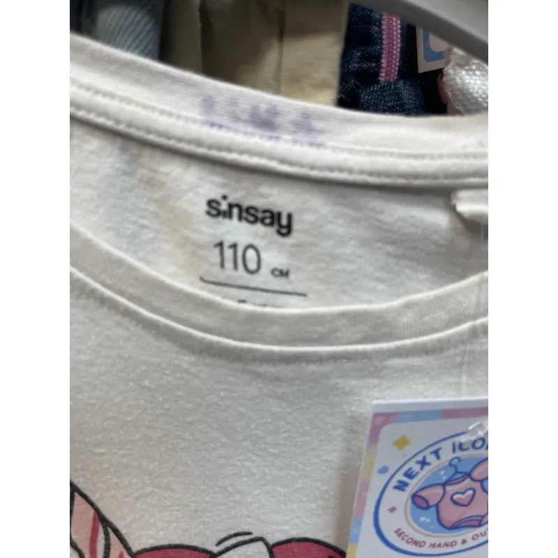 Tricou Bumbac Sinsay Alb Cu imprimeu pentru Fete 110