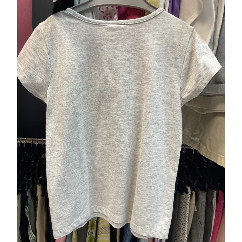 Tricou Bumbac LC Waikiki Gri Cu imprimeu pentru Fete 110