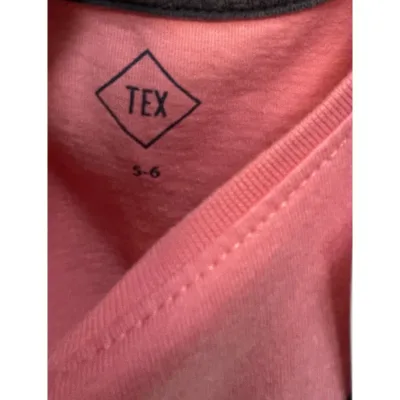 Tricou Bumbac TEX Roz Cu imprimeu pentru Fete 110 foto 3