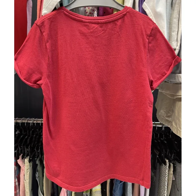 Tricou Bumbac Calliope Rosu Cu imprimeu pentru Fete 110