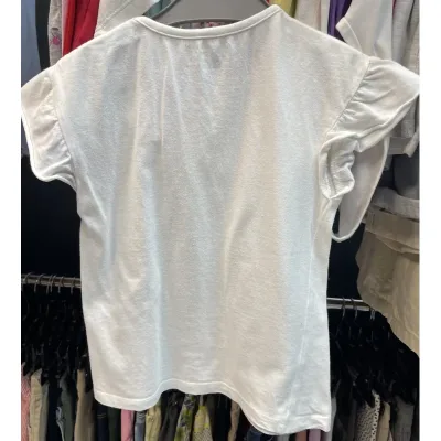 Tricou Bumbac Primark Alb pentru Fete 110 foto 2