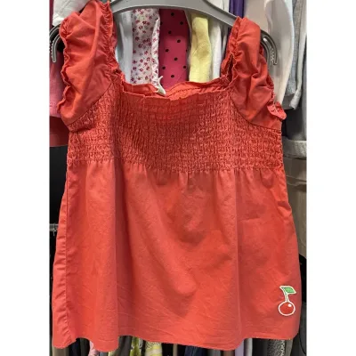 Bluza Bumbac Fără brand Rosu portocaliu Cu imprimeu pentru Fete 104