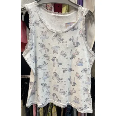 Bluza Bumbac Fără brand Alb Cu imprimeu pentru Fete 104