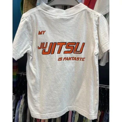 Tricou Bumbac Fără brand Alb Cu imprimeu pentru Baieti 110 foto 2