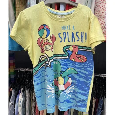 Tricou Bumbac Pepco Galben Cu imprimeu pentru Baieti 116