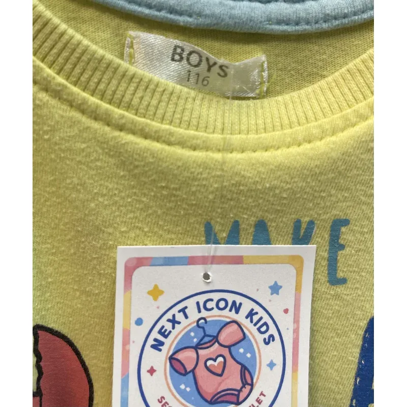 Tricou Bumbac Pepco Galben Cu imprimeu pentru Baieti 116