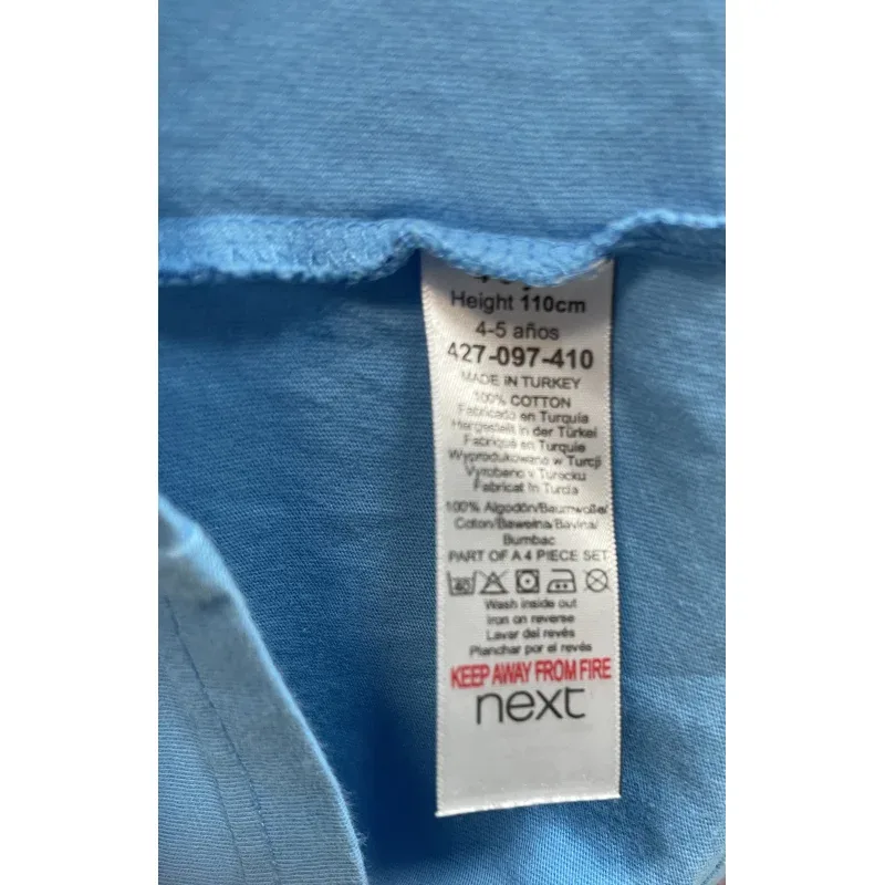 Tricou Bumbac Next Albastru Cu imprimeu pentru Baieti 110
