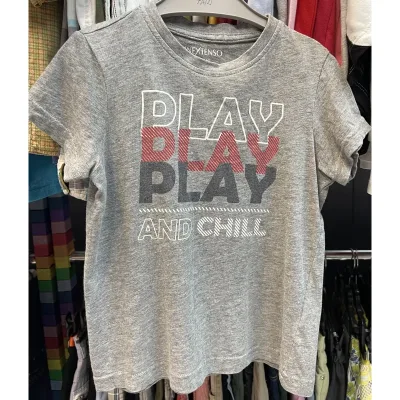 Tricou Bumbac In Extenso Gri Cu imprimeu pentru Baieti 110
