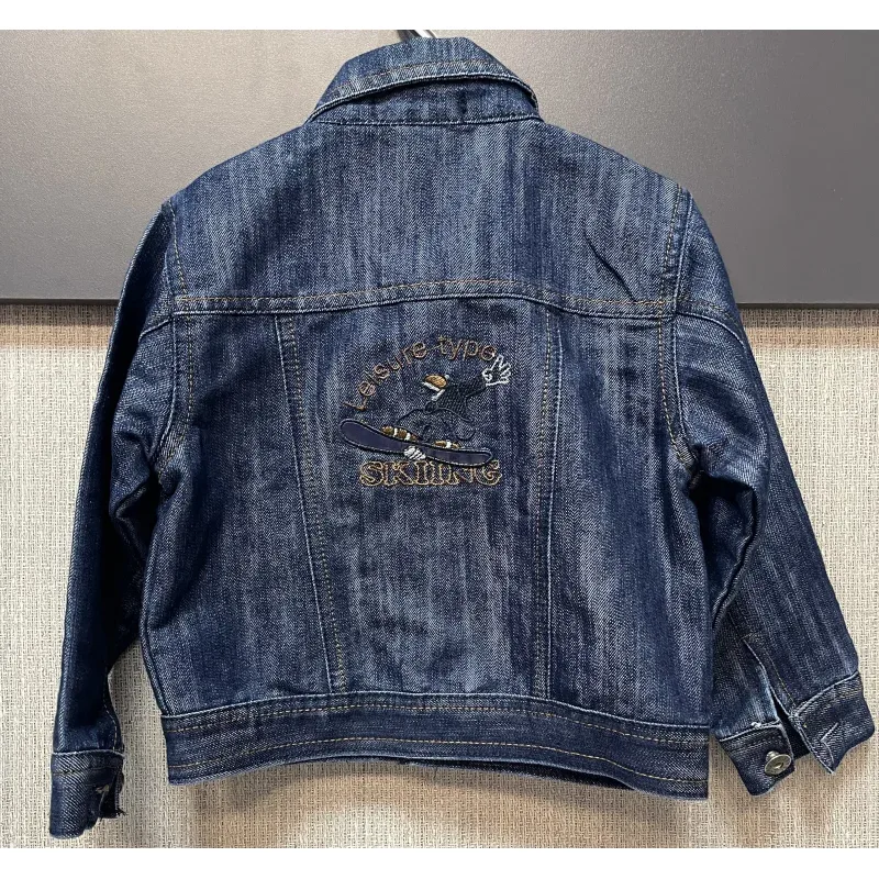 Geaca Denim EDC Brand Albastru Cu imprimeu pentru Baieti 98