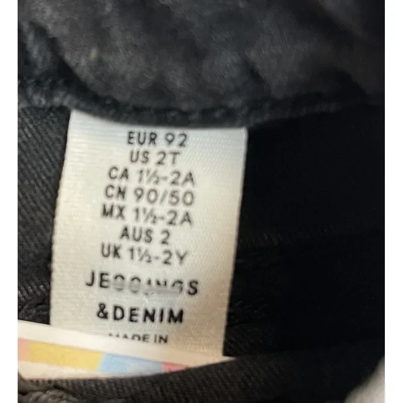 Blugi Denim H&M Gri Cu imprimeu pentru Fete 92