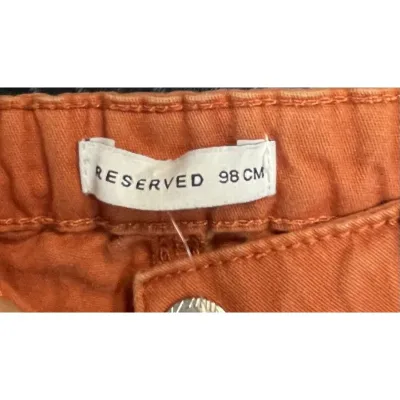 Blugi Denim Reserved Portocaliu pentru Baieti 98 foto 3
