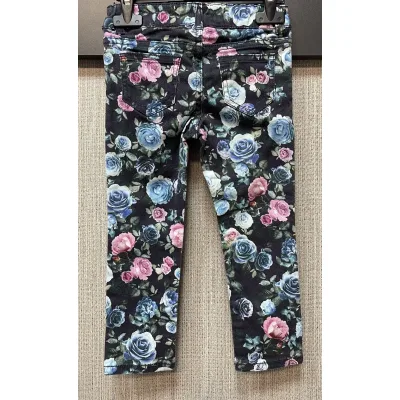 Blugi Denim H&M Negru Multicolor Cu imprimeu pentru Fete 92 foto 2