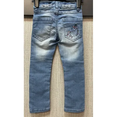 Blugi Denim Dopo Dopo Girls Albastru Cu imprimeu pentru Fete 98 foto 2