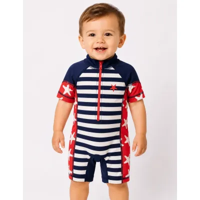Costum de baie Next Baby rosu belumarin pentru Baieti 80
