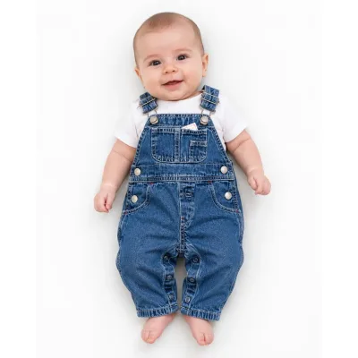 Salopeta Denim Fără brand albastru pentru Baieti 62