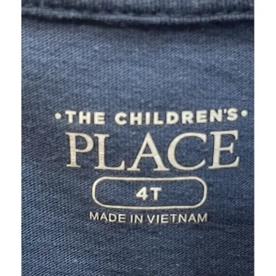 Tricou Bumbac PLACE Albastru Cu imprimeu pentru Baieti 104 foto 3