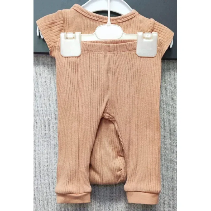 Set Bumbac So Cute caramiziu pentru Bebe 68