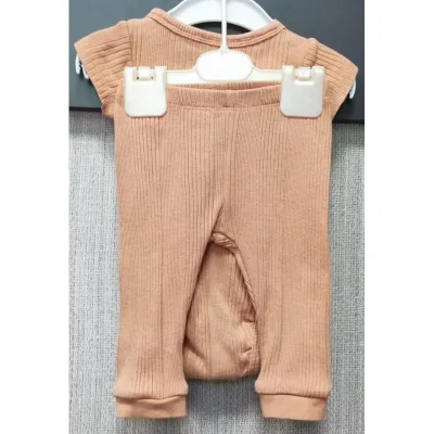 Set Bumbac So Cute caramiziu pentru Bebe 68 foto 3