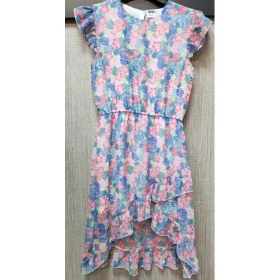 Rochie Amestec materiale Y.F.K. Multicolor Cu imprimeu pentru Fete 158