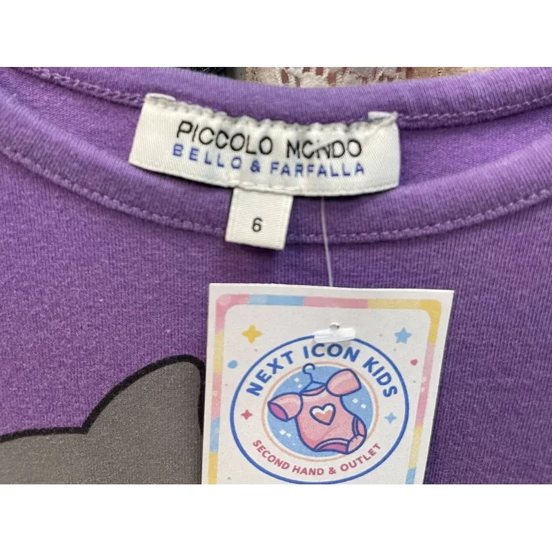 Tricou Amestec materiale Tutto Piccolo Mov pentru Fete 116