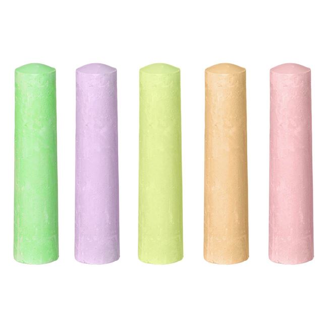 Creta Colorata Groasa Neon 11cm Little President - 5buc foto 2