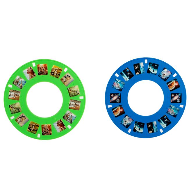 Discuri pentru 3D Viewer cu Imagini Spatiu & Dinozauri - 2buc