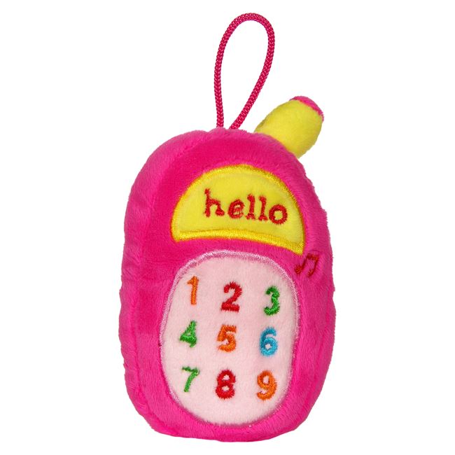 Jucarie Zornaitoare de Plus Telefon Mobil Roz cu Sunet