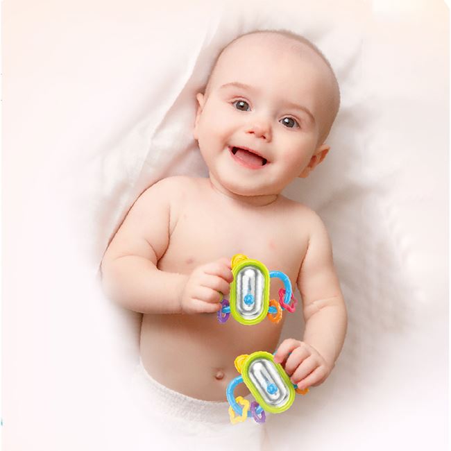 Jucarie Zornaitoare cu Oglinda si Manere 11x9cm foto 2