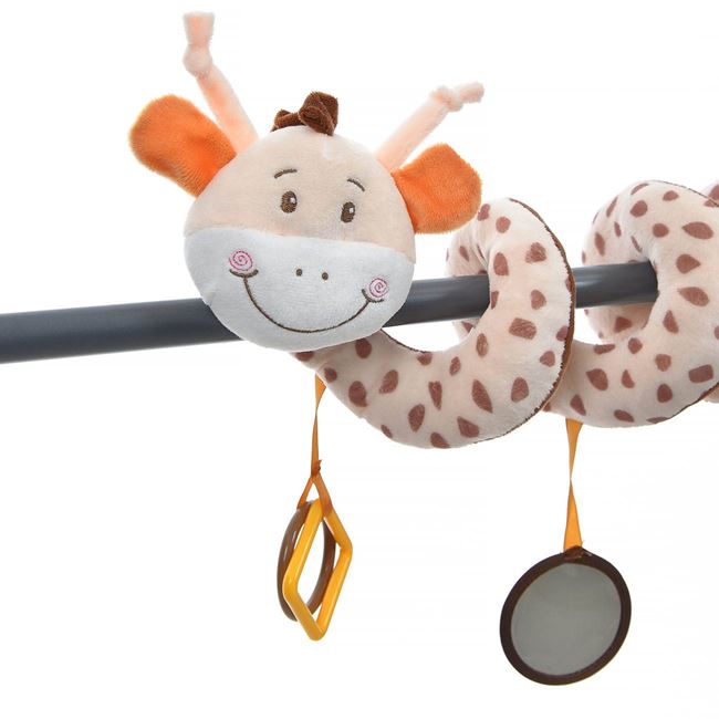 Jucarie Spiralata pentru Patut Bebe Girafa cu Dentitie 30cm foto 2
