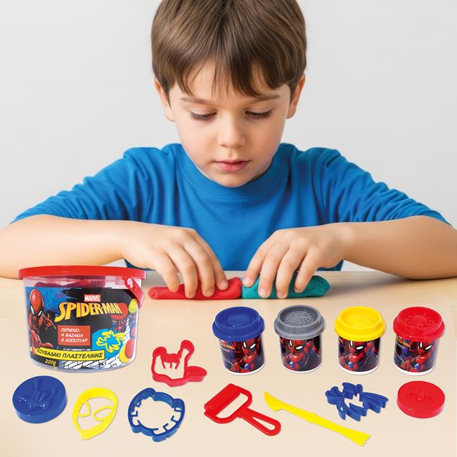 Plastilina Doh Galetusa Marvel Spiderman cu Accesorii - AS foto 2